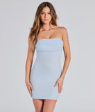 Windsor Dresses Windsor Lena Strapless Bodycon Beaded Mesh Mini Dress