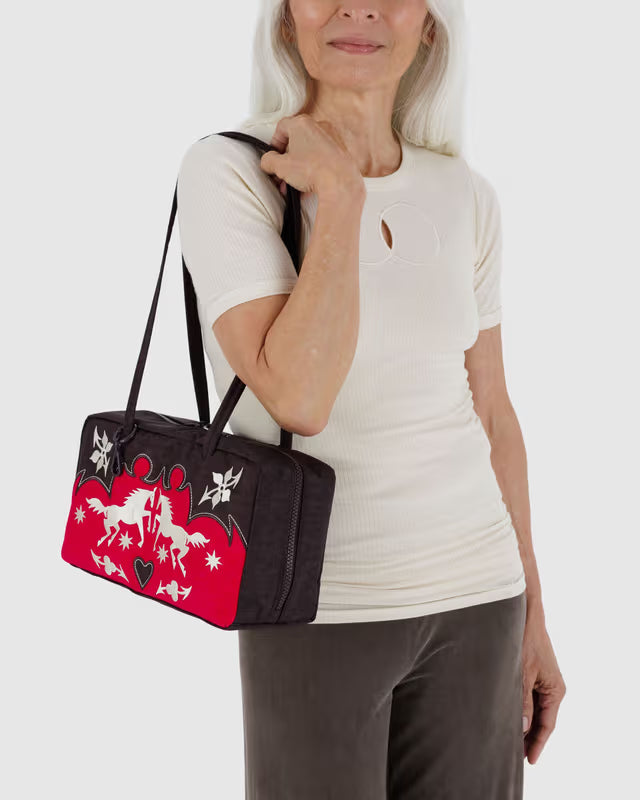 Baggu Women Nylon Bowler Bag