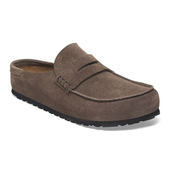 Birkenstock Men's Naples Wrapped Suede Taupe Shoes