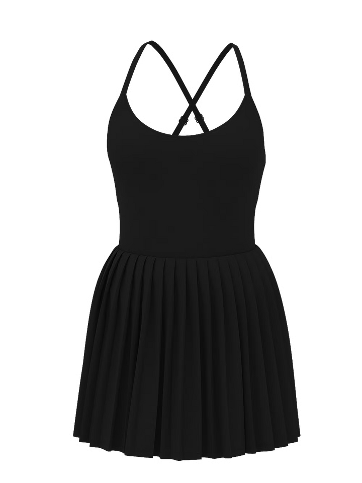 Victoria's Secret Women's Tech Woven Pleated Tennis Dress