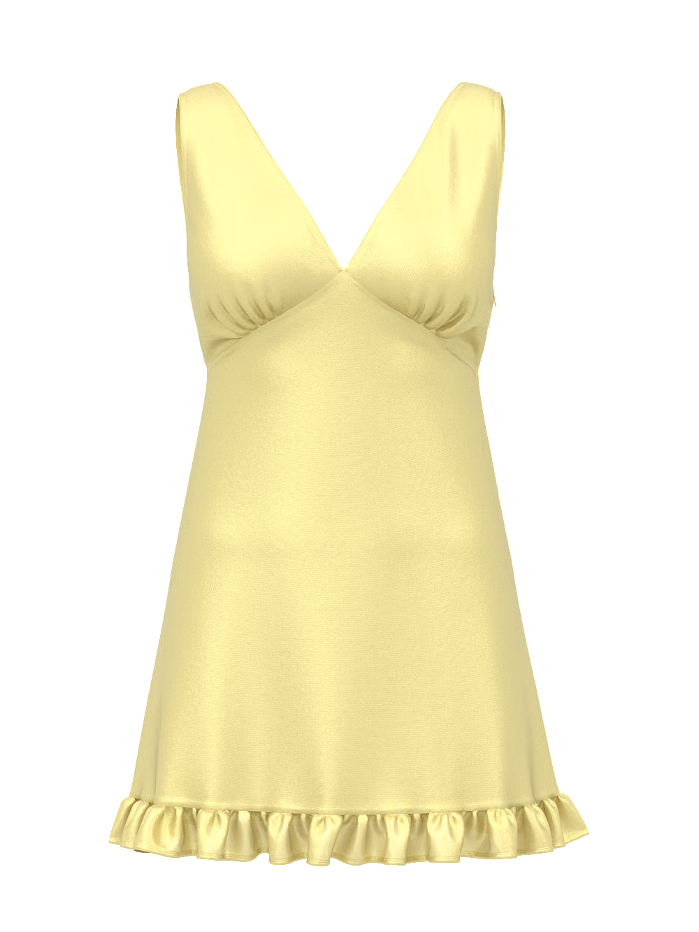 Women's Pink Summer Fling Satin Ruffle Dress