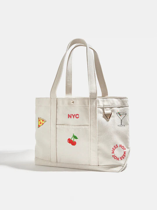 BaubleBar Women’s Medium Custom Icon Tote Handbag