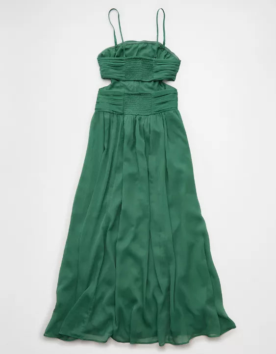 American Eagle Women's Strapless Cut-Out Maxi Dress