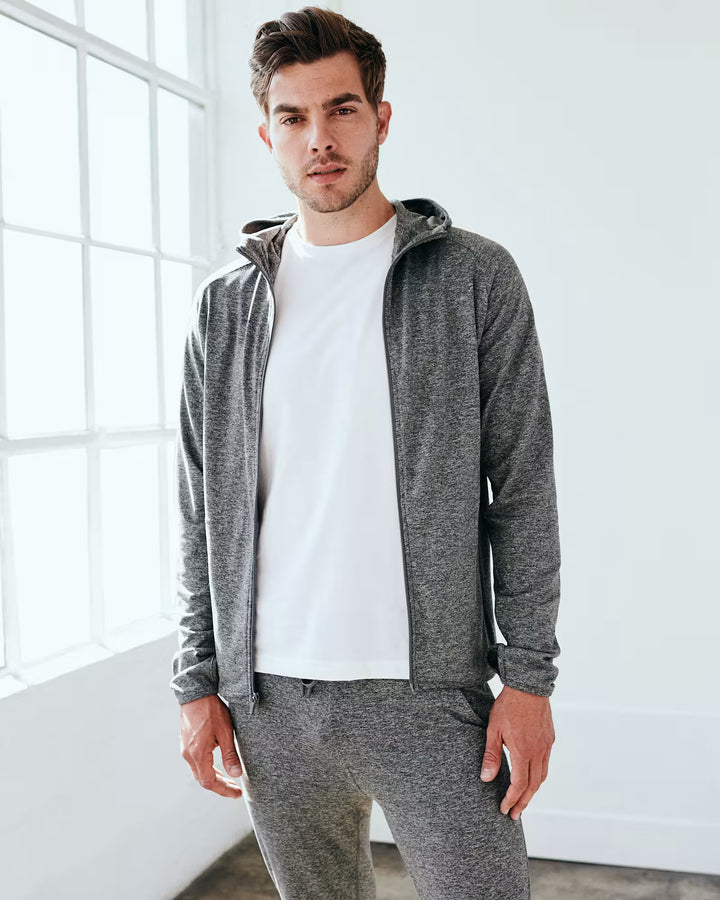 Quince Men Flowknit Performance Zip Hoodie
