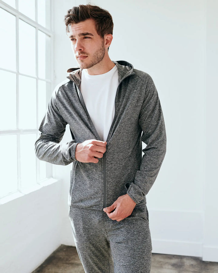 Quince Men Flowknit Performance Zip Hoodie