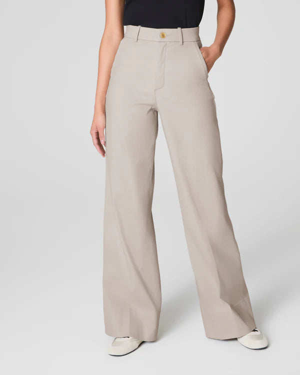 SPANX Women's Stretch Twill Wide Leg Pant