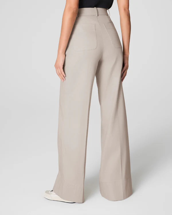 SPANX Women's Stretch Twill Wide Leg Pant