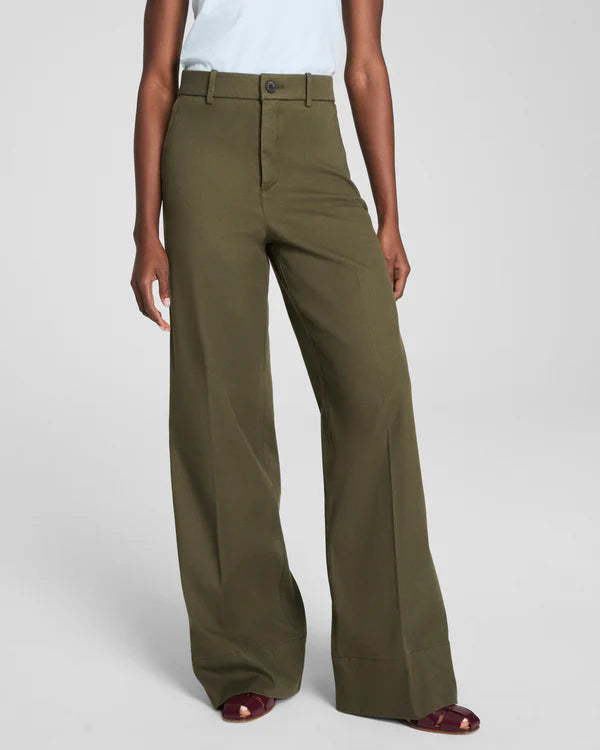SPANX Women's Stretch Twill Wide Leg Pant