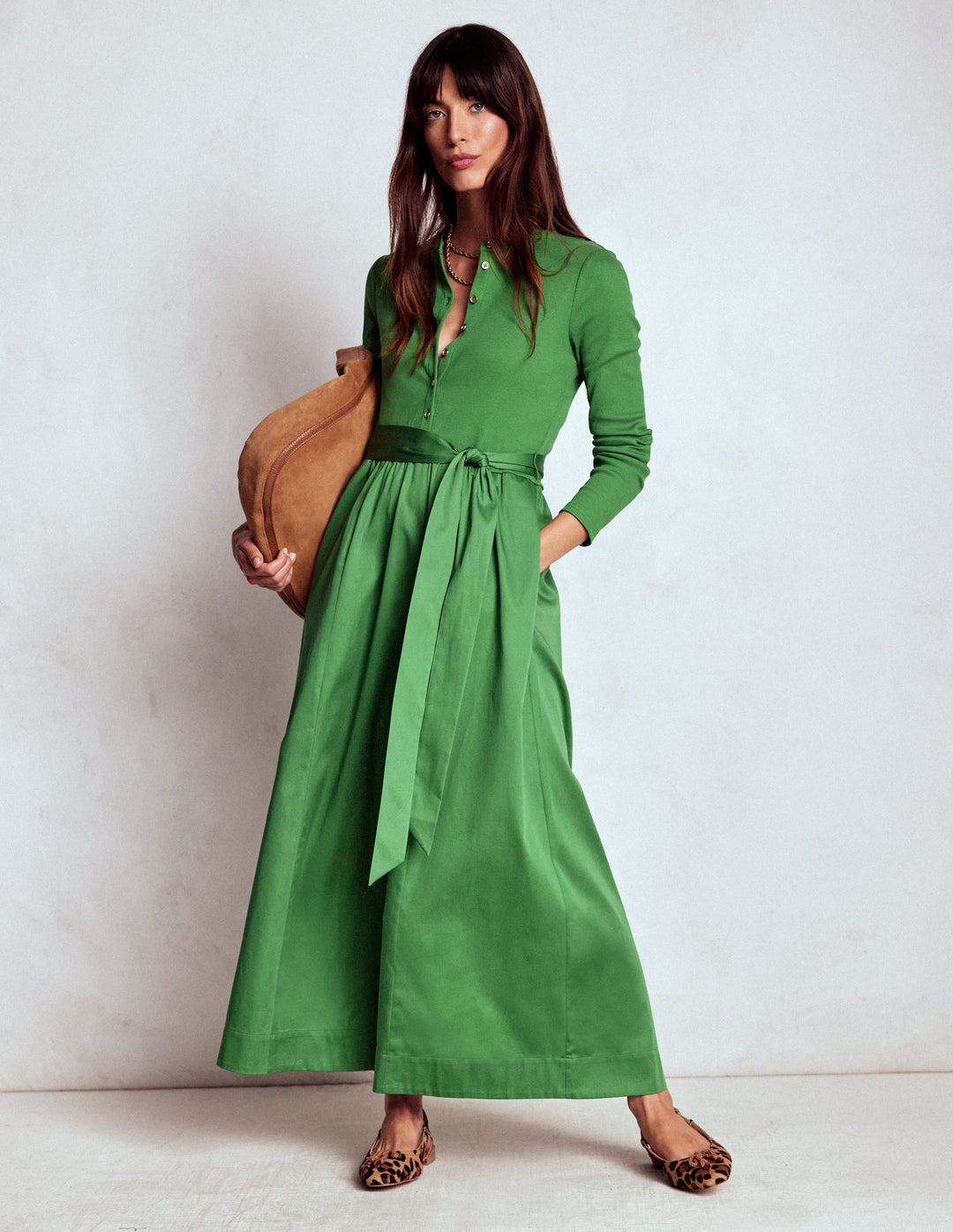 Boden Women's Button Detail Mix Dress