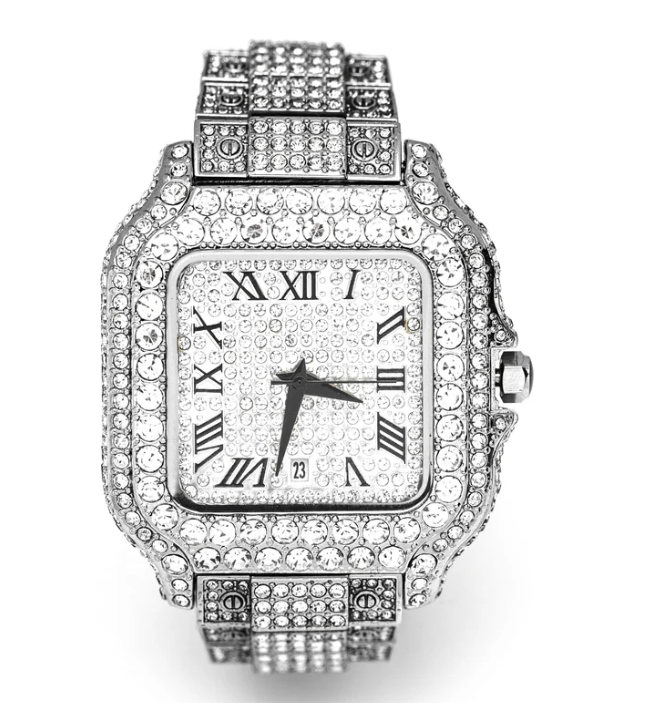 Royale Iced Out Watch White Gold 40MM Cartice