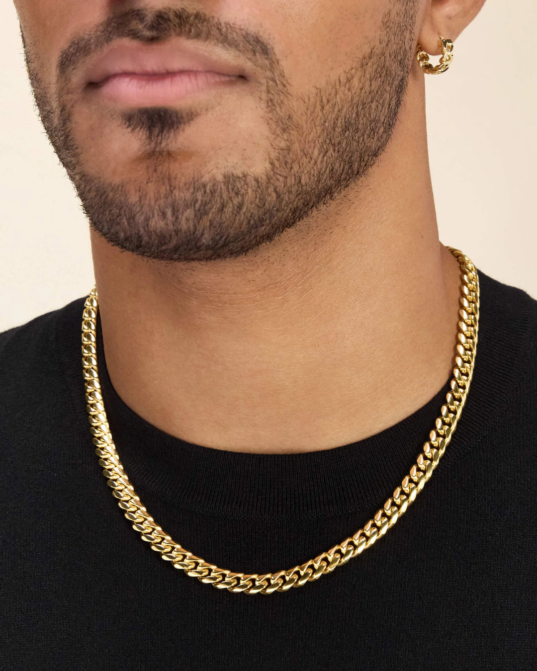 JAXXON Cuban Link 8mm Gold Men's Chain