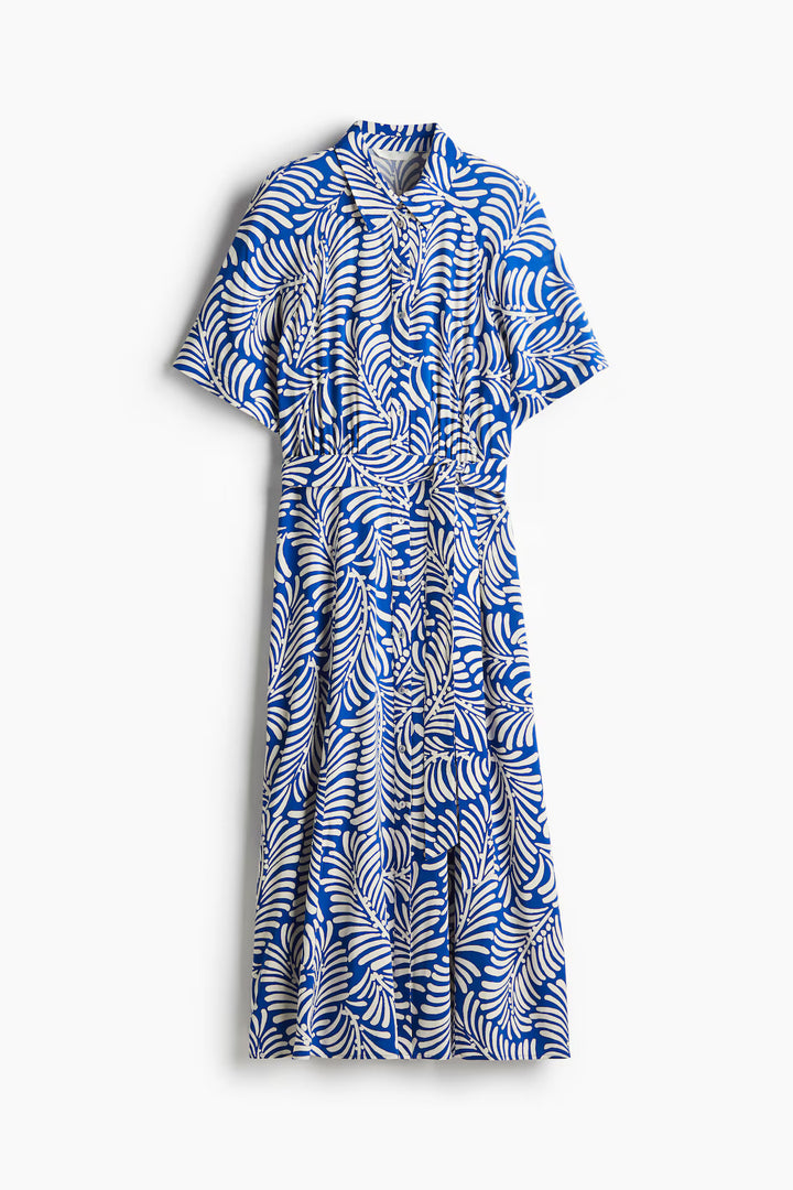 H&M Ladies Tie-Belt Shirt Dress