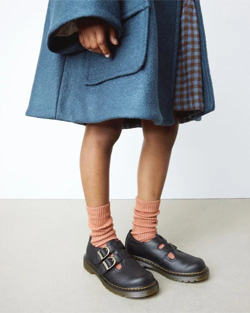 Dr. Martens Kids' 8065 Softy T Leather Mary Jane Shoes