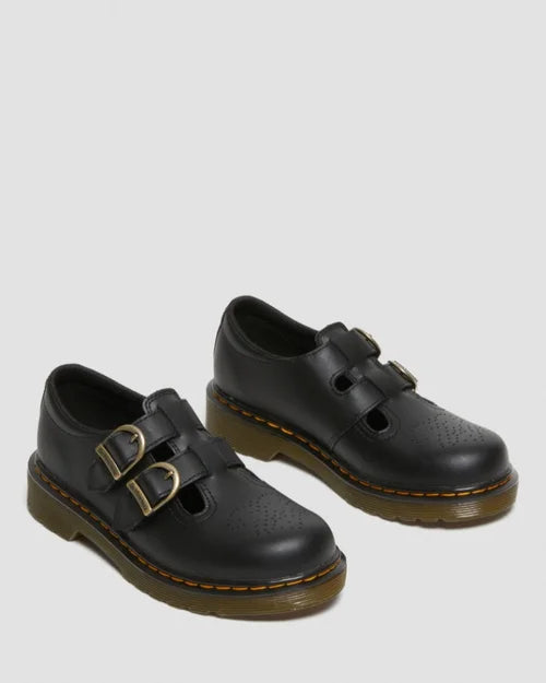 Dr. Martens Kids' 8065 Softy T Leather Mary Jane Shoes