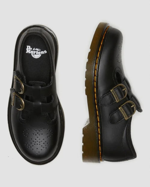 Dr. Martens Kids' 8065 Softy T Leather Mary Jane Shoes