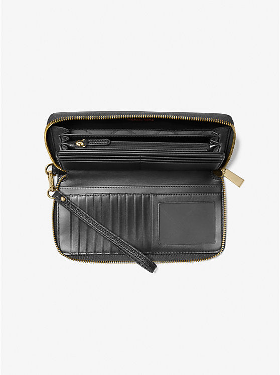 Michael Kors Women's Large Pebbled Leather Continental Wallet