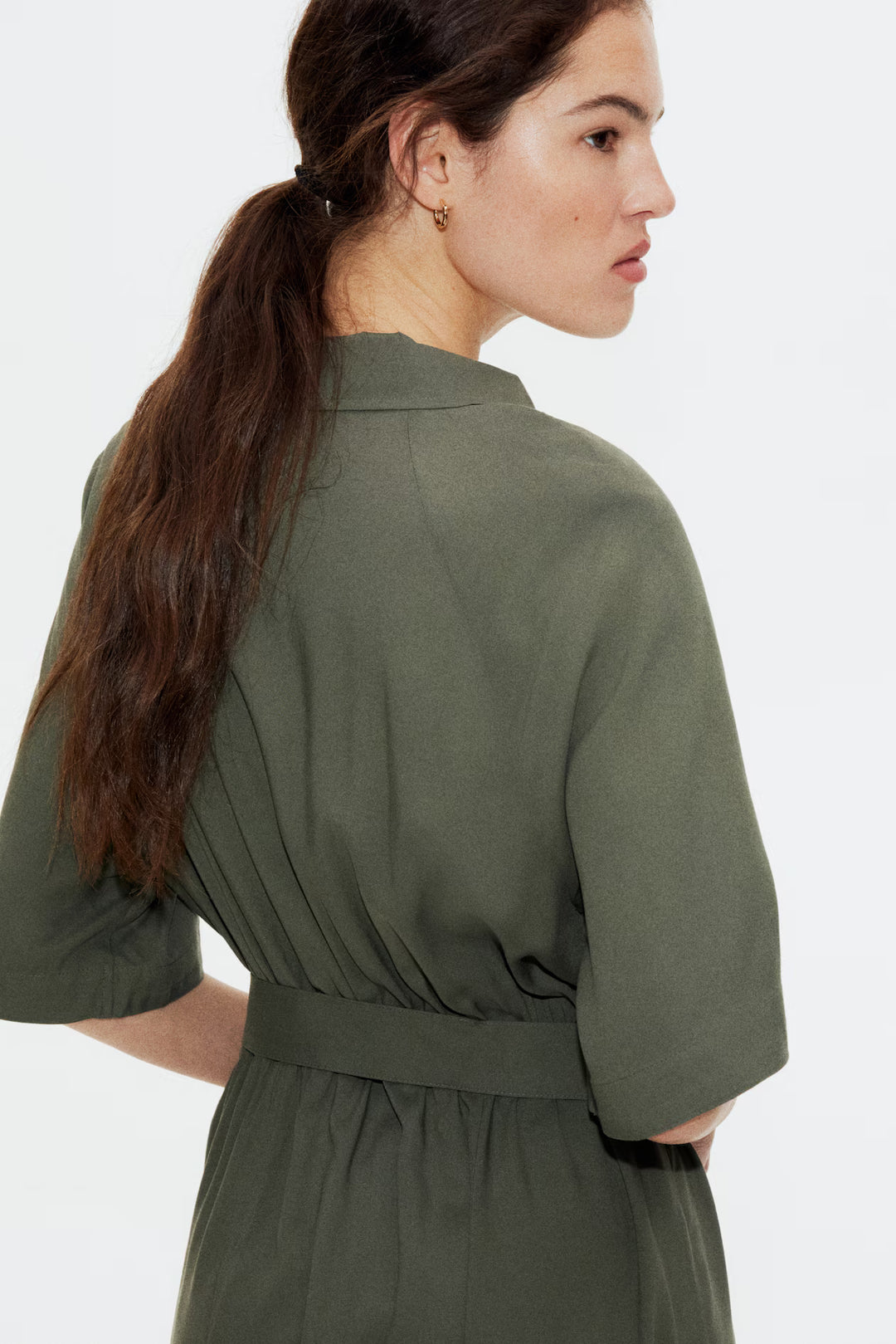 H&M Ladies Tie-Belt Shirt Dress