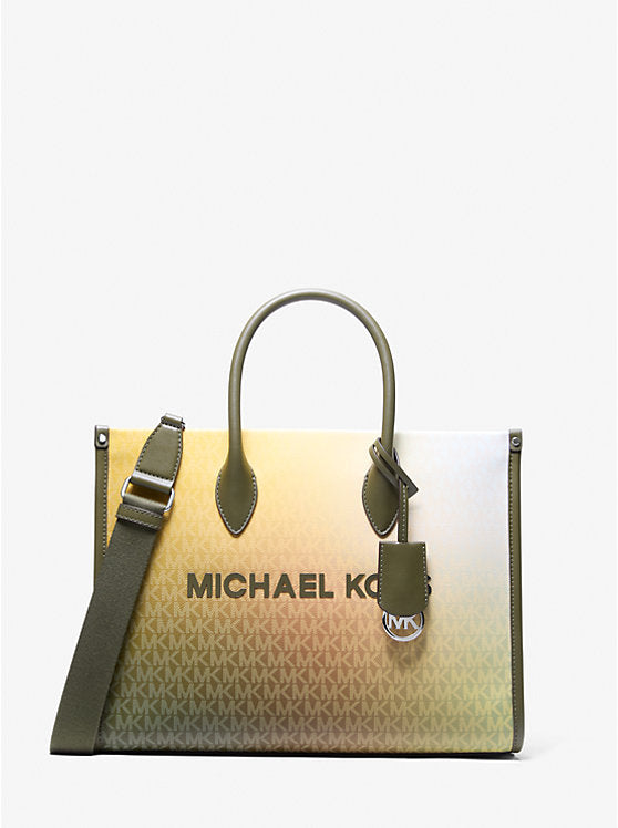 Michael Kors Women's Mirella  Ombré Signature Logo Tote Bag