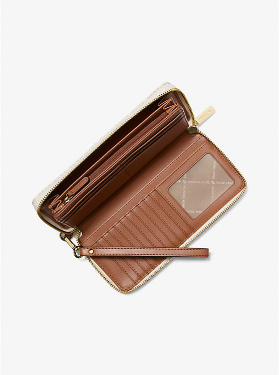 Michael Kors Women’s Jet Set Travel Large Logo Continental Wristlet