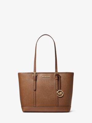 Michael Kors Women's Jet Set Travel Small Saffiano Leather Top-zip Tote Bag