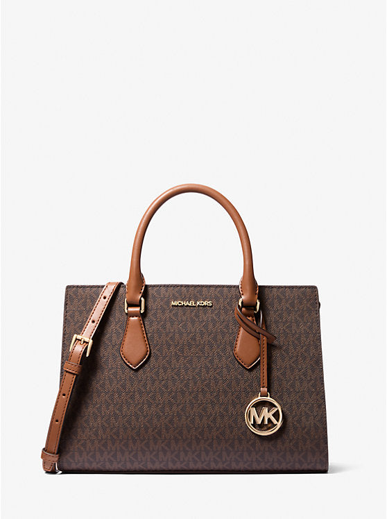 Michael Kors Womens Sheila Medium Logo Satchel