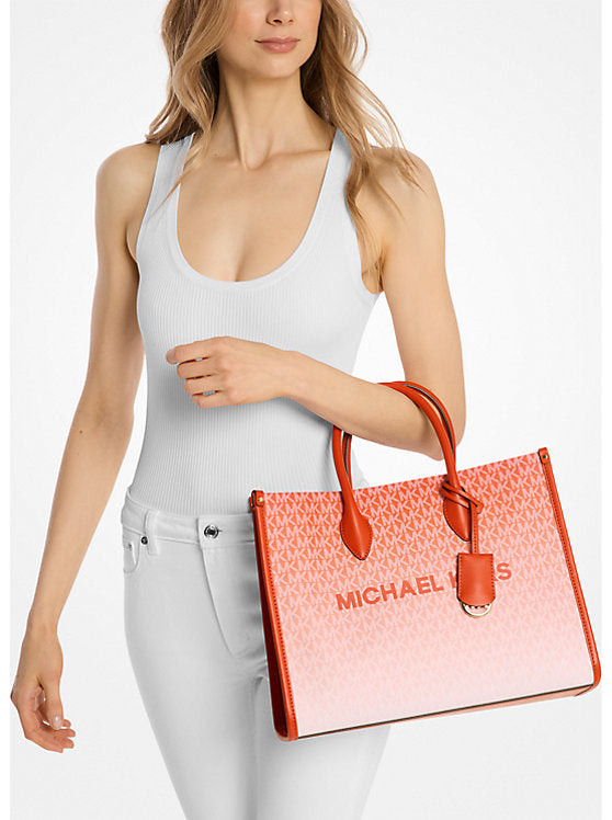 Michael Kors Bags Michael Kors Mirella Medium Ombr Logo Tote Bag