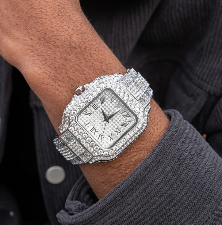 Royale Iced Out Watch White Gold 40MM Cartice