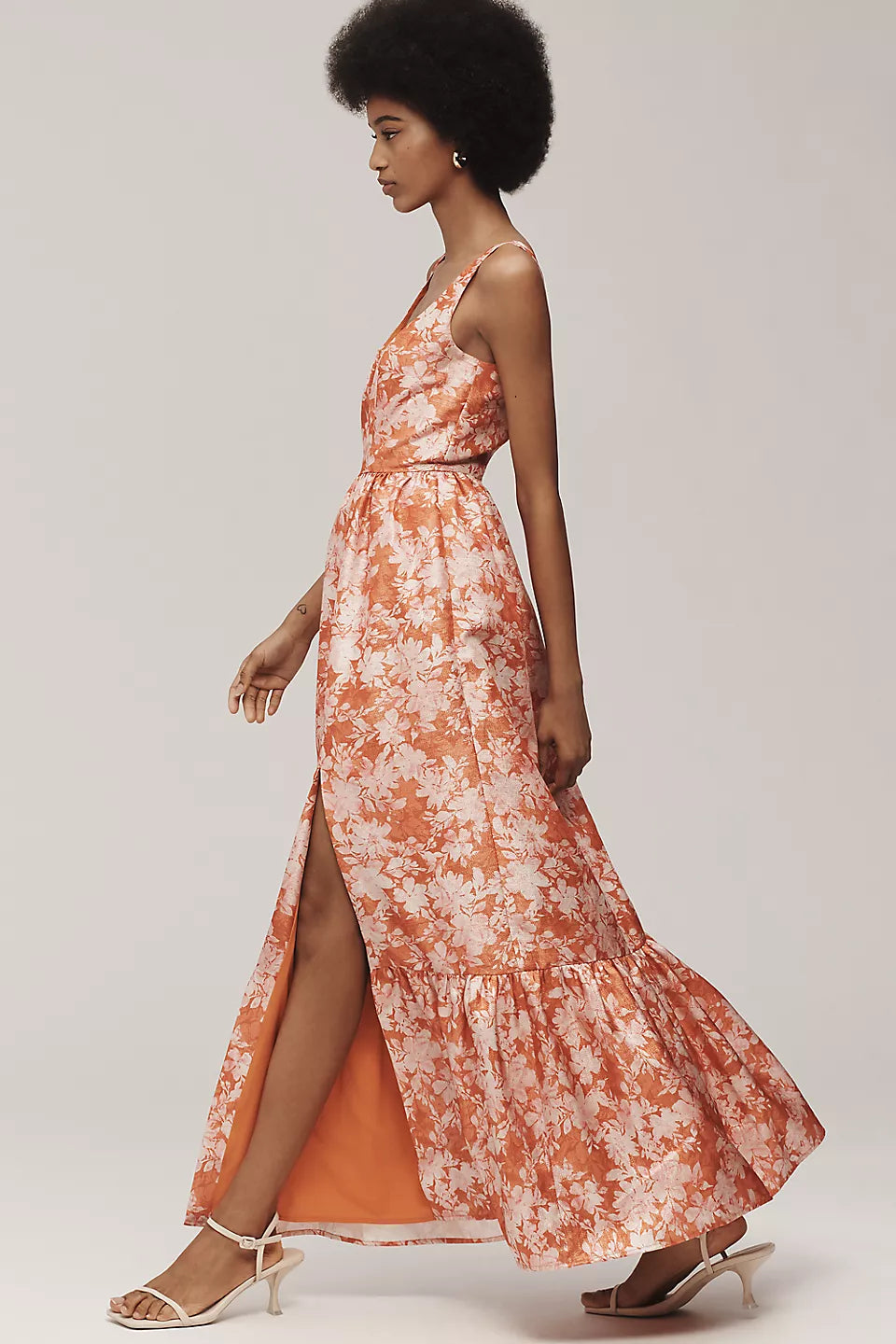 Hutch Beanie Floral Scoop-Neck Maxi Dress at Anthropologie