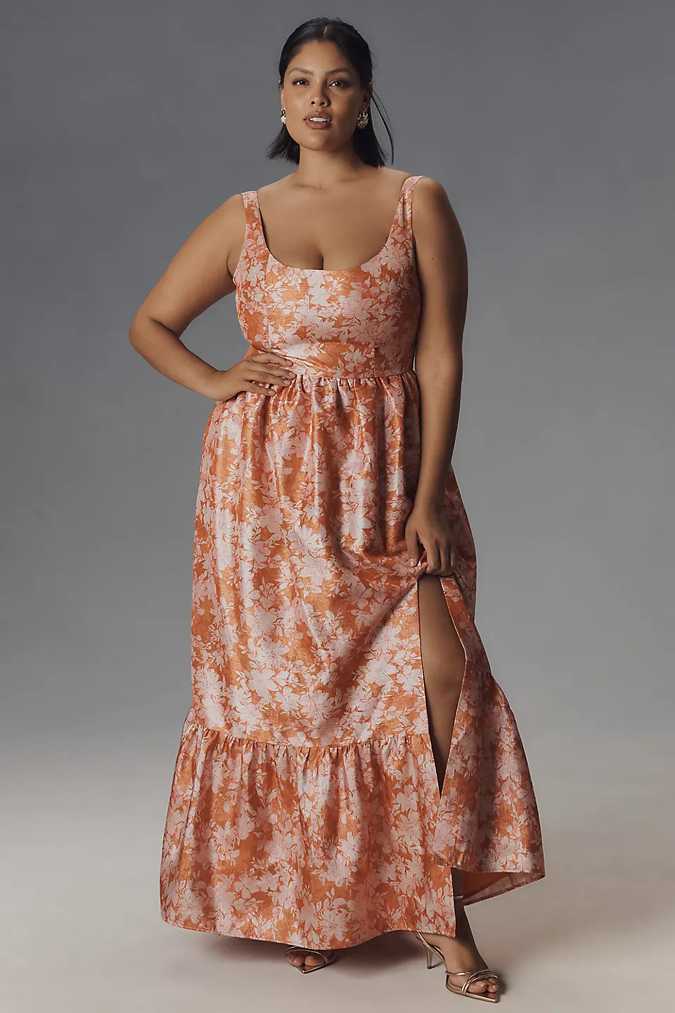 Hutch Beanie Floral Scoop-Neck Maxi Dress at Anthropologie