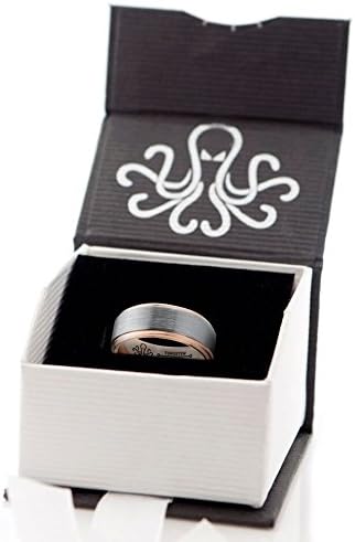 Gold Plated Tungsten Men's Wedding Band 6mm or 8mm