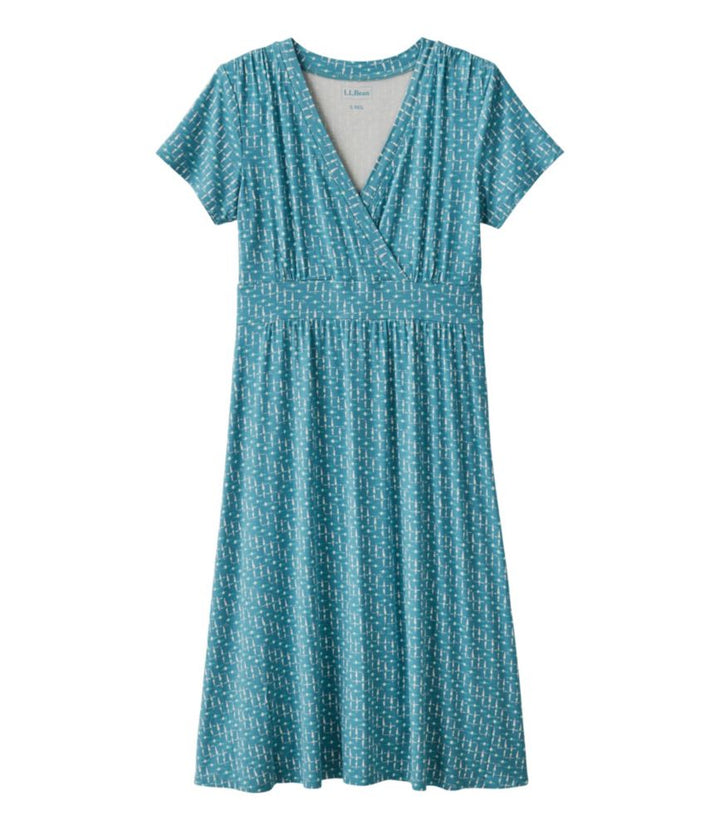 Women's L.L.Bean Summer Knit Short Sleeve Dress