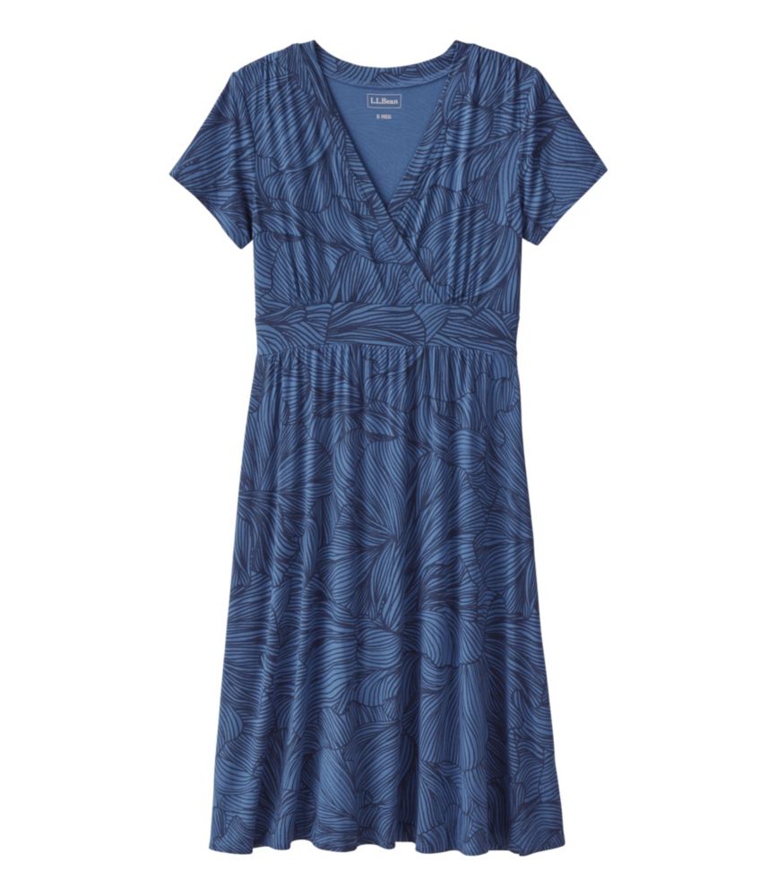 Women's L.L.Bean Summer Knit Short Sleeve Dress