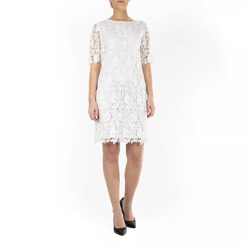 Nina Leonard Women's  Floral Lace Cocktail Dress