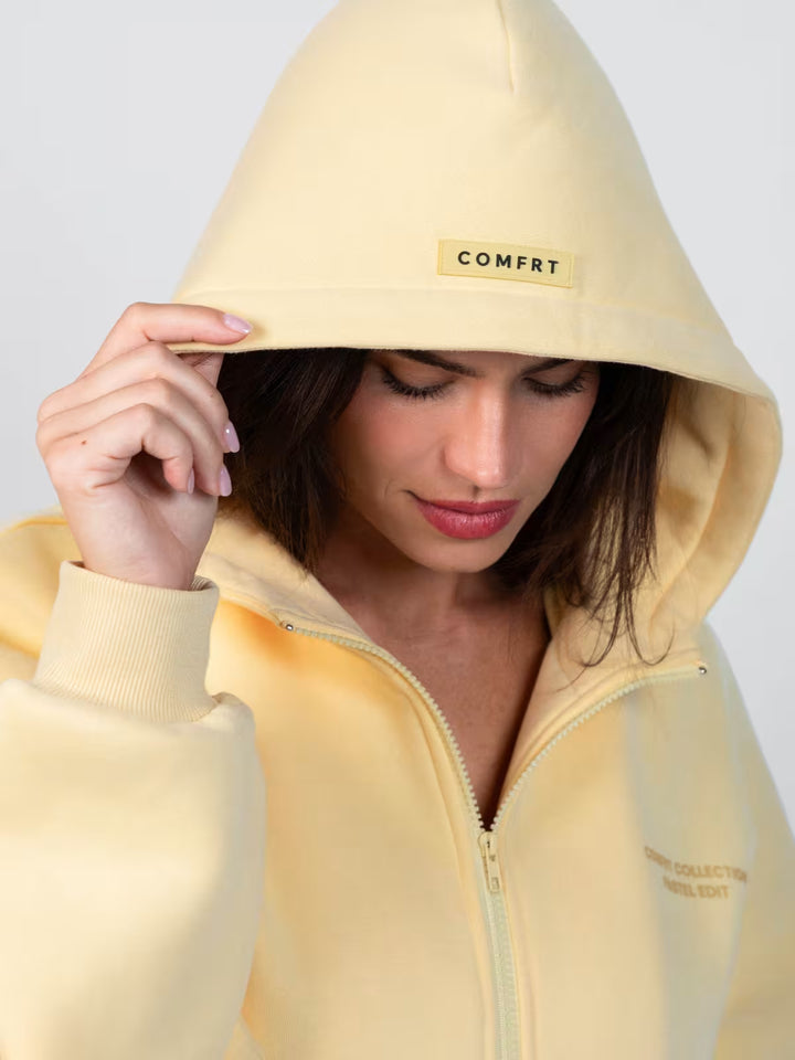 Comfrt Pastel Zip Hoodie