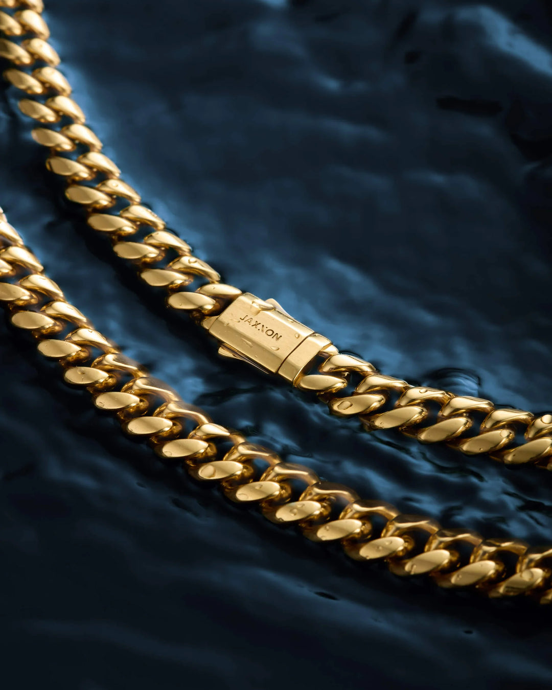 JAXXON Cuban Link 8mm Gold Men's Chain