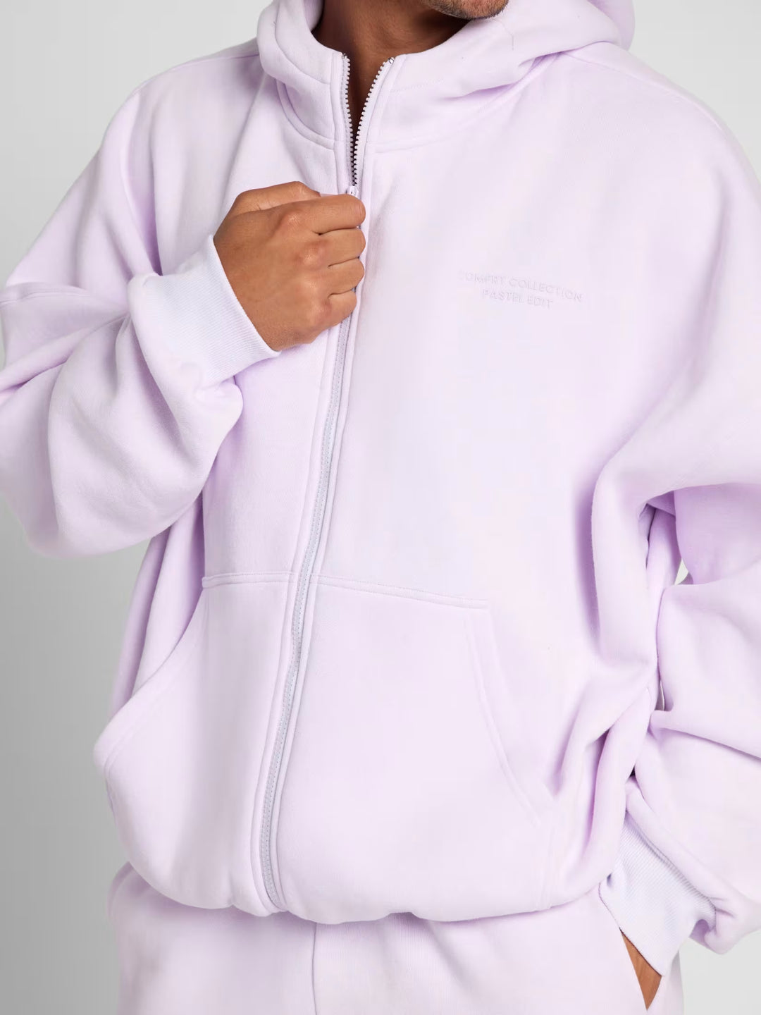 Comfrt Pastel Zip Hoodie