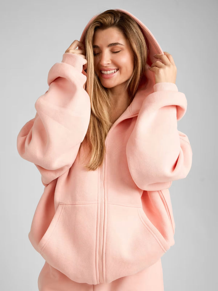 Comfrt Pastel Zip Hoodie