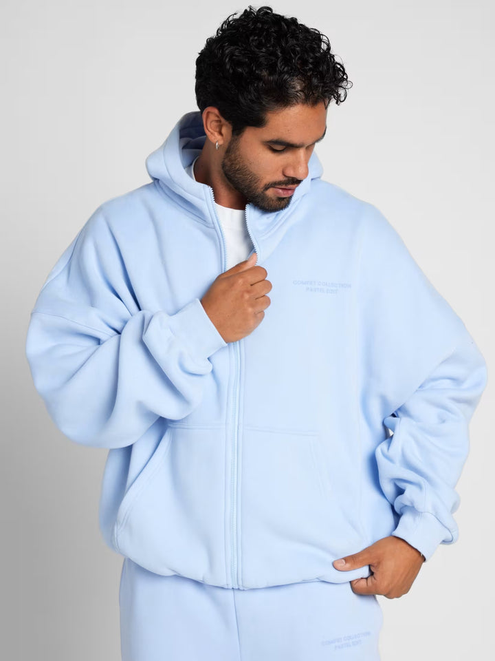 Comfrt Pastel Zip Hoodie