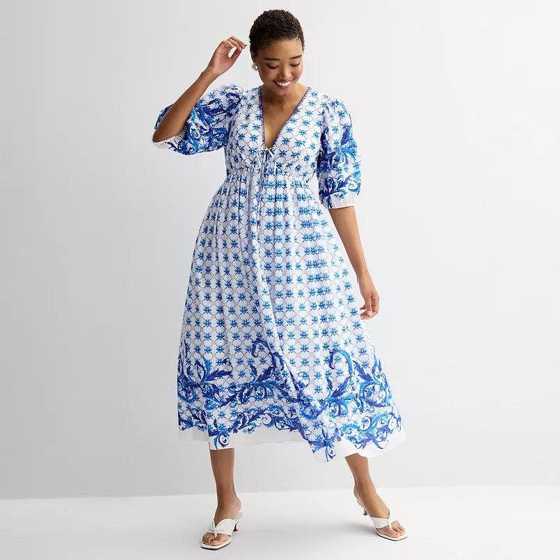 Farmers Market Women's V-Neck Dress