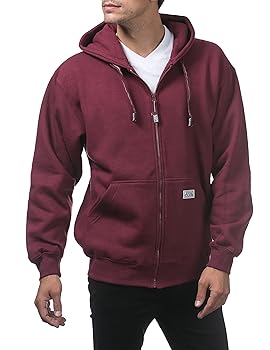 Pro Club Men's Heavyweight Full Zip Fleece Hoodie