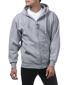 Pro Club Men's Heavyweight Full Zip Fleece Hoodie