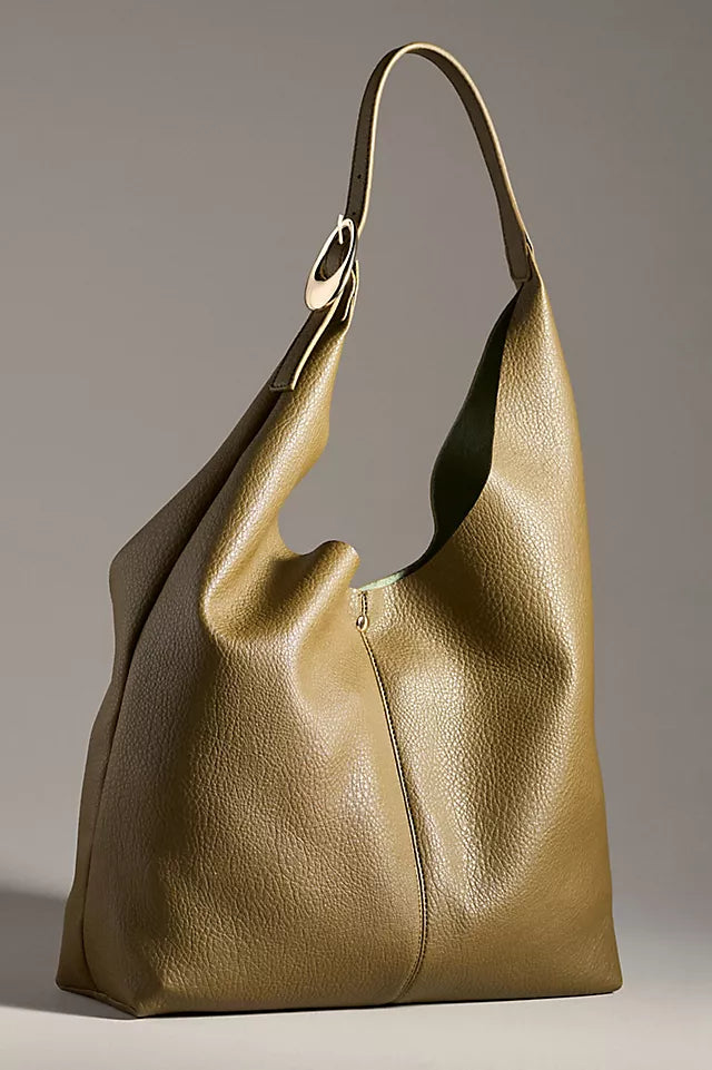 The Love Knot Slouchy Bag Woven Buckle Edition by Anthropologie