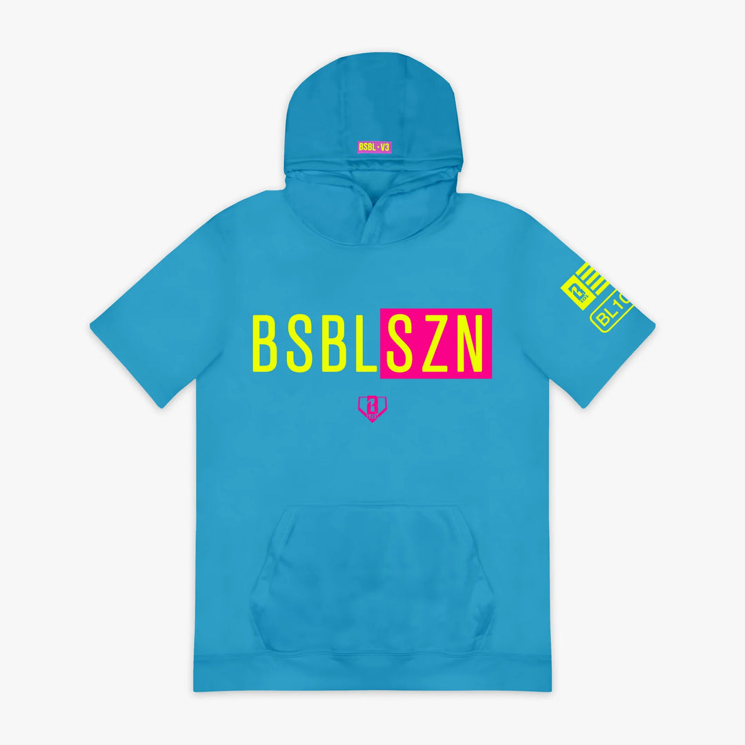 Baseball Lifestyle 101 Boys BSBL-SZN Youth Short Sleeve Hoodie V3