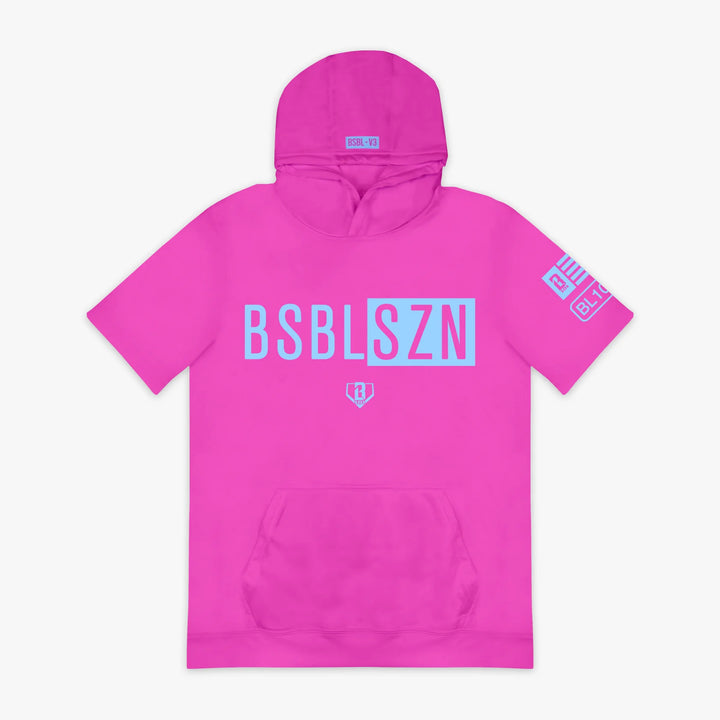 Baseball Lifestyle 101 Boys BSBL-SZN Youth Short Sleeve Hoodie V3