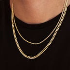 The GLD Shop 5mm Miami Cuban Chain + 2mm Rope Chain Bundle