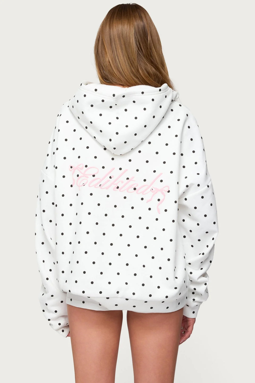 Edikted Women Chelsie Polka Dot Hoodie