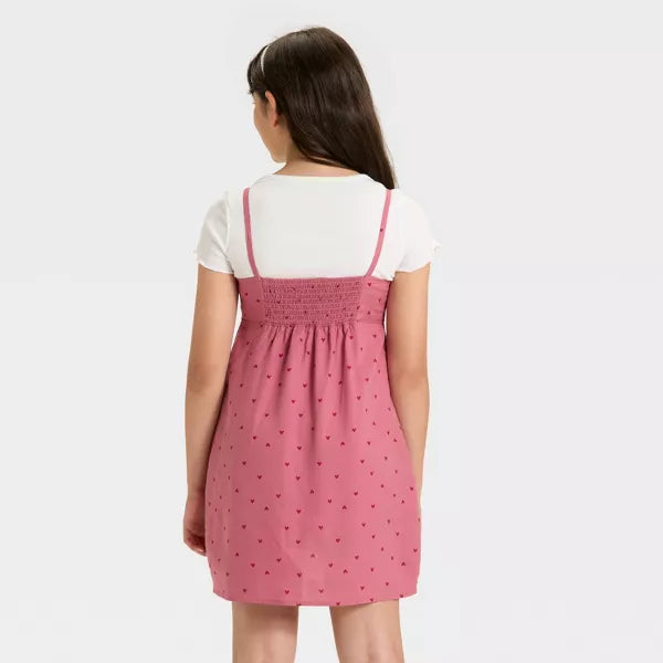 Cat & Jack Girls' Short Sleeve Top & Slip Dress