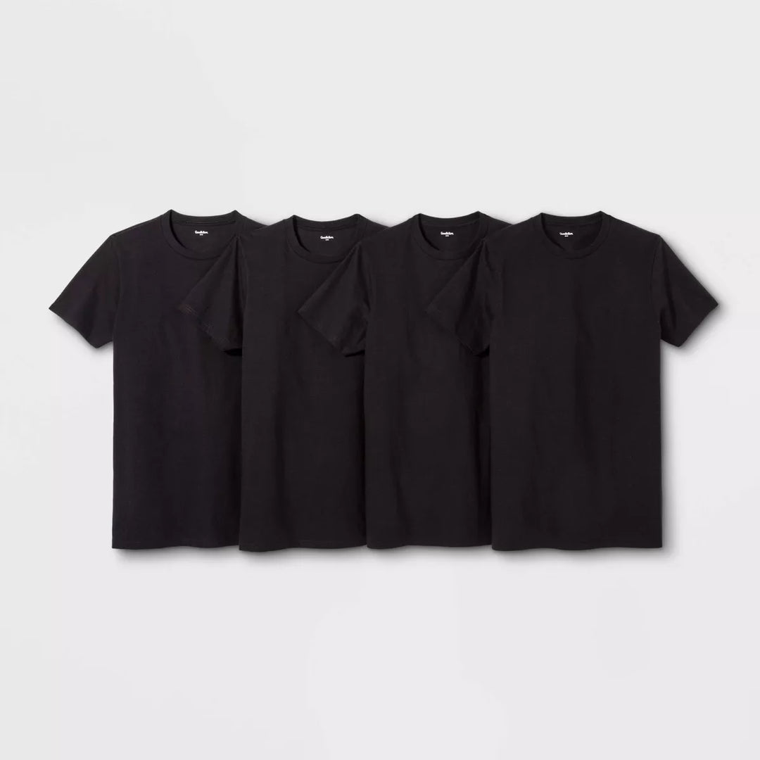 Men's Short Sleeve 4pk Crewneck T-Shirt - Goodfellow & Co