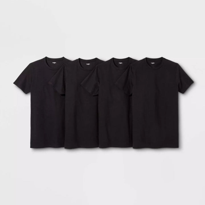 Men's Short Sleeve 4pk Crewneck T-Shirt - Goodfellow & Co