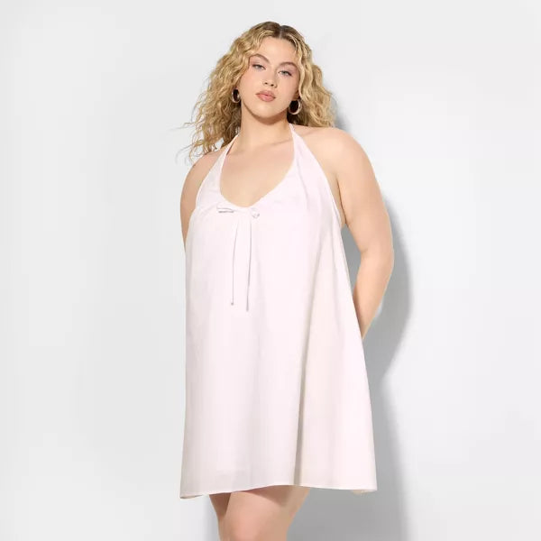 Wild Fable Women's Poplin Mini A-Line Dress